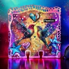 AALL & CREATE Dekorációs ragasztószalag Maker's Magic 25mm 10m Washi Tape Rainbow Romance 