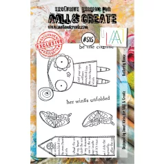   AALL & CREATE Szilikonbélyegző Stamp Set A7 Butterfly House 