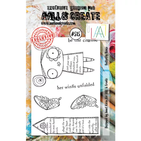 AALL & CREATE Szilikonbélyegző Stamp Set A7 Butterfly House 