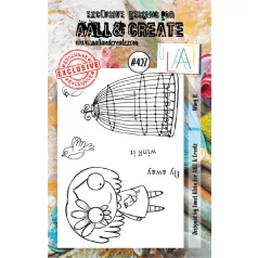 AALL & CREATE Szilikonbélyegző Stamp Set A7 Wing It 