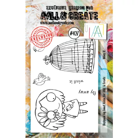 AALL & CREATE Szilikonbélyegző Stamp Set A7 Wing It 