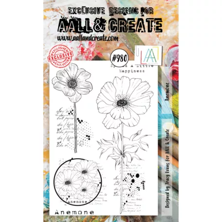 AALL & CREATE Szilikonbélyegző Stamp Set A6 Anemone 