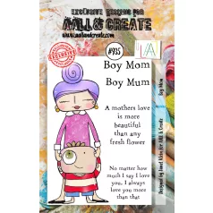 AALL & CREATE Szilikonbélyegző Stamp Set A7 Boy Mom 