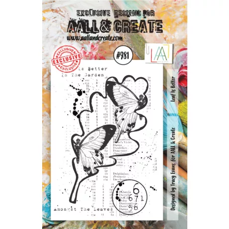 AALL & CREATE Szilikonbélyegző Stamp Set A7 Leaf Is Better 