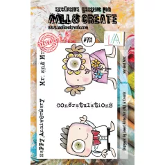 AALL & CREATE Szilikonbélyegző Stamp Set A7 Mr & Mrs 
