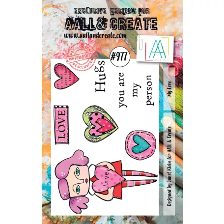 AALL & CREATE Szilikonbélyegző Stamp Set A7 My Love 