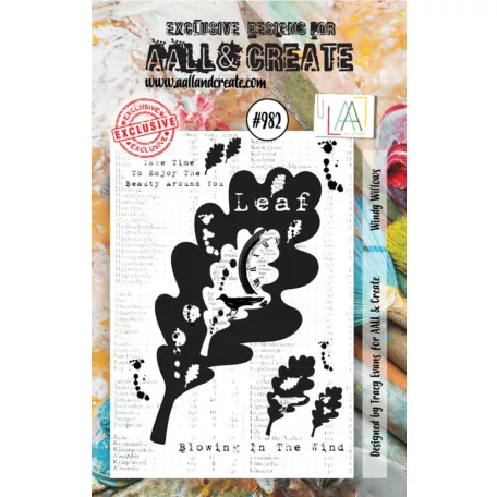 AALL & CREATE Szilikonbélyegző Stamp Set A7 Windy Willows 