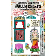   AALL & CREATE Szilikonbélyegző Stamp Set A6 Fortuneteller Dee 