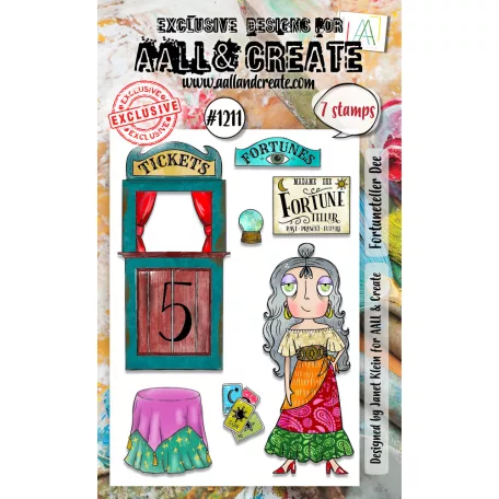 AALL & CREATE Szilikonbélyegző Stamp Set A6 Fortuneteller Dee 