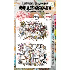   AALL & CREATE Szilikonbélyegző Stamp Set A6 Postmarked Petals 