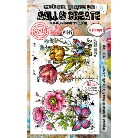 AALL & CREATE Szilikonbélyegző Stamp Set A6 Petal Pop 