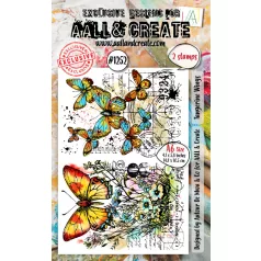   AALL & CREATE Szilikonbélyegző Stamp Set A6 Tangerine Wings 