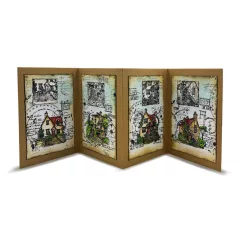   AALL & CREATE Szilikonbélyegző Whimsy Dwellings A6 Stamp Set Quiet Corners 