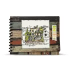 AALL & CREATE Szilikonbélyegző Whimsy Dwellings A6 Stamp Set Stone & Ink 