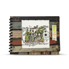   AALL & CREATE Szilikonbélyegző Whimsy Dwellings A6 Stamp Set Stone & Ink 