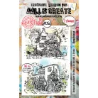 AALL & CREATE Szilikonbélyegző Whimsy Dwellings A6 Stamp Set Homebound 