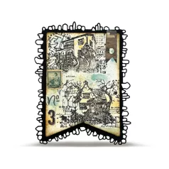   AALL & CREATE Szilikonbélyegző Whimsy Dwellings A6 Stamp Set Homebound 