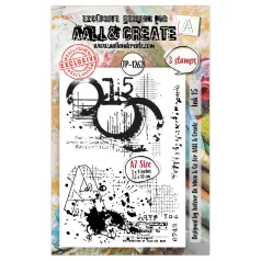   AALL & CREATE Szilikonbélyegző Celestial Marks A7 Stamp Set Ink 15 