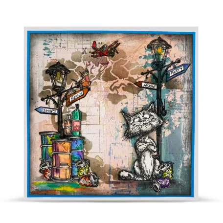 AALL & CREATE Szilikonbélyegző Streetwise Snouts A6 Stamp Set Grumpy Traveler 