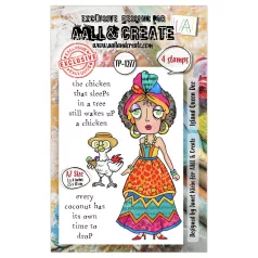   AALL & CREATE Szilikonbélyegző A Year in Bloom A7 Stamp Set Island Queen Dee 