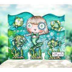   AALL & CREATE Szilikonbélyegző A Year in Bloom A7 Stamp Set Emily's Splash 