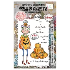   AALL & CREATE Szilikonbélyegző Witchlets & Weirdlings A7 Stamp Set GourDee 