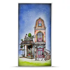   AALL & CREATE Szilikonbélyegző AALLtropolis Stamp Set A5 Neighbour Notes 