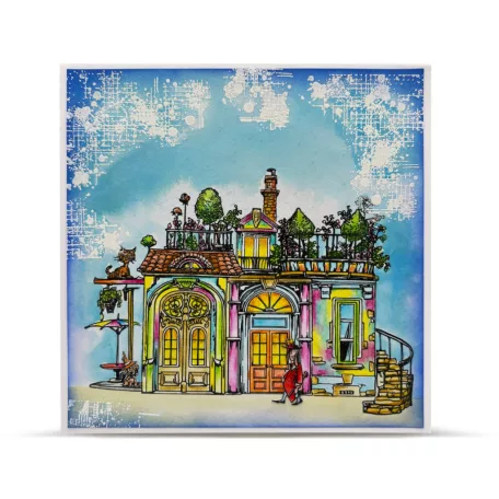 AALL & CREATE Szilikonbélyegző AALLtropolis Stamp Set A5 Neighbour Notes 