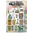 AALL & CREATE Szilikonbélyegző AALLtropolis Stamp Set A5 Roofline Friends 