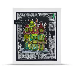   AALL & CREATE Szilikonbélyegző AALLtropolis Stamp Set A6 Miniature Mansions 