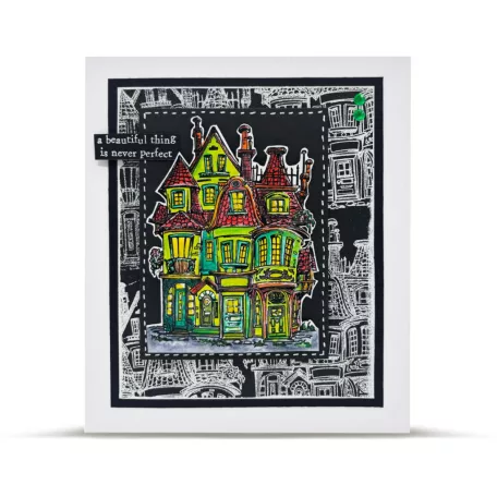 AALL & CREATE Szilikonbélyegző AALLtropolis Stamp Set A6 Miniature Mansions 