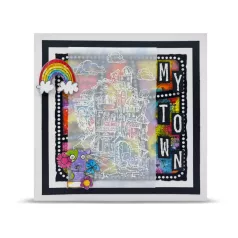   AALL & CREATE Szilikonbélyegző AALLtropolis Stamp Set A6 House Party 