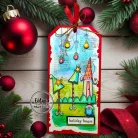 AALL & CREATE Szilikonbélyegző Twinkles & Tidings A7 Stamp Set Holiday House 