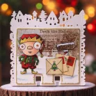 AALL & CREATE Szilikonbélyegző Twinkles & Tidings A7 Stamp Set Carols and Cancellations 