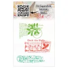 AALL & CREATE Szilikonbélyegző Twinkles & Tidings A7 Stamp Set Carols and Cancellations 