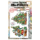 AALL & CREATE Szilikonbélyegző Santa's Sidekicks A6 Stamp Set Candy Tinsel 