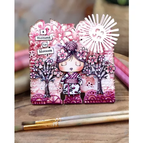 AALL & CREATE Szilikonbélyegző Petals & Ink A7 Stamp Set A Moment To Blossom 