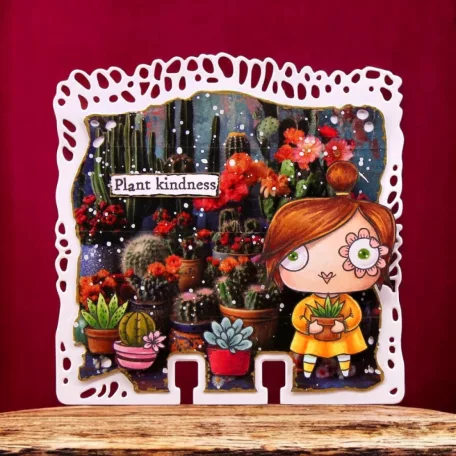 AALL & CREATE Szilikonbélyegző Petals & Ink A7 Stamp Set Plant Hugs 