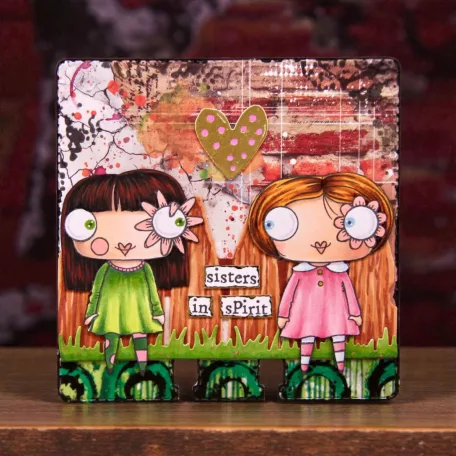 AALL & CREATE Szilikonbélyegző Petals & Ink A7 Stamp Set Sisters in Spirit 