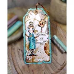   AALL & CREATE Szilikonbélyegző Petals & Ink A7 Stamp Set Dee Caffinated 