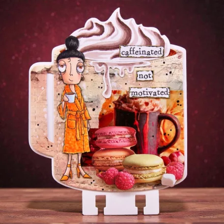 AALL & CREATE Szilikonbélyegző Petals & Ink A7 Stamp Set Dee Caffinated 