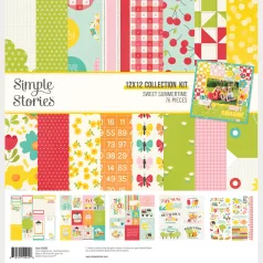   Simple Stories Scrapbook papírkészlet 12" (30 cm) Sweet Summertime Collection Kit (1 csomag)