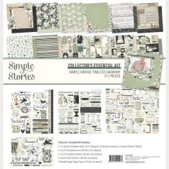   Simple Stories Scrapbook kollekció 12" (30 cm) Simple Vintage Timeless Harmony Collectors Essentials Kit (1 csomag)