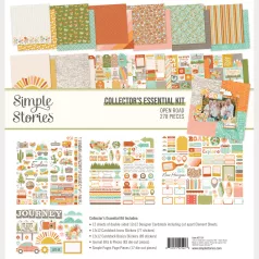   Simple Stories Scrapbook papírkészlet 12" (30 cm) Open Road Collectors Essential Kit (1 csomag)