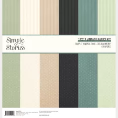  Simple Stories Scrapbook papírkészlet 12" (30 cm) Simple Vintage Timeless Harmony Vintage Basics Kit (1 csomag)