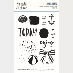   Simple Stories Szilikonbélyegző Simple Vintage Sand & Sea Stamps (1 csomag)