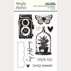   Simple Stories Szilikonbélyegző Simple Vintage Timeless Harmony Stamps Lovely Moments (1 csomag)