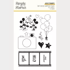   Simple Stories Szilikonbélyegző Say Cheese Happiest Place Stamps Hello Magic! (1 csomag)