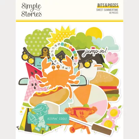 Simple Stories Kivágatok Sweet Summertime Bits & Pieces (1 csomag)