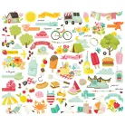 Simple Stories Kivágatok Sweet Summertime Bits & Pieces (1 csomag)